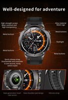 Montre connectée GPS de sport pour homme 2026 Y101, écran AMOLED 1,43 pouces, lampe de poche, fréquence cardiaque, étanche 30M, Relojes Smart Watch