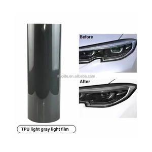 Pellicola Protettiva TPU PPF Autoriparante per Fari Auto, Colore Nero-<span class=keywords><strong>Viola</strong></span> Cangiante, Anti-Graffio, 30cm*15m - Product Image 2
