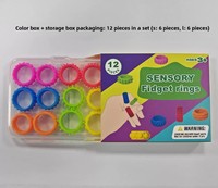 Jouets sensoriels en anneau de silicone Fidget adaptés aux autistes pour les enfants Soulagement de l'anxiété en classe Cadeaux d'affaires promotionnels
