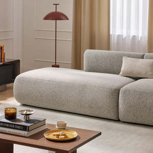 Canapé d'angle modulable en forme de L, style 'Light Luxury', rembourré en tissu doux, confortable, pour salon moderne, avec rembourrage en mousse, tendance internet - Product Image 6