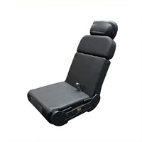Siège passager simple ultra-fin réversible, pliable dans les deux sens (avant et arrière), pour SUV, fourgonnette, monospace, pick-up, camping-car, conversion de fourgonnette.