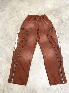 Benutzer definierte Reverse Stitching Pants Herren Strass Distressed Acid Washed Sun Faded Streetwear Print Nieten Jogger Jogging hose Man - Product Image 2