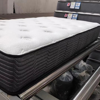 Matelas hybride à ressorts ensachés et mousse, fermeté moyenne, taille simple, pour usage hôtelier, avec housse amovible en tissu polyester, mobilier de maison