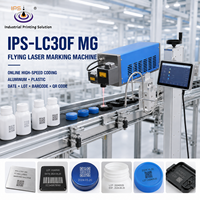 Machine de marquage laser volante IPS-LC30F MG, graveur laser pour plastique, corps en aluminium