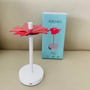 Veilleuse tactile intelligente à LED, design abstrait rond, changeant de couleur, alimentée par USB, pour chambre à coucher, cuisine, bureau, vitrine - Product Image 3