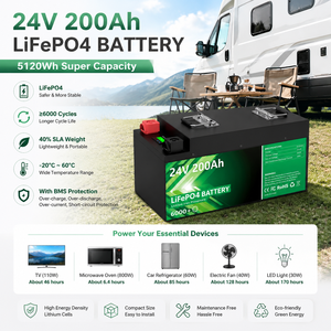 Batterie au phosphate d'énergie solaire 12V 24V 100AH 200AH 280AH 300AH en stock UE PL, batteries lithium-ion renouvelables LFP48100P 24V 200AH L - Product Image 5