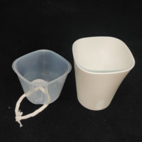 Décoration d'Intérieur et de Jardin, Jardinières Vertes en Plastique, Pots de Fleurs à Arrosage Automatique pour Plantes d'Intérieur