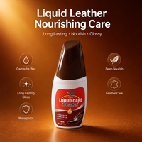 Restaurador de Color Desgastado 75ml, Betún para Zapatos de Cuero Black Bull, Fácil de Limpiar, Recupera el Color Original del Cuero Desgastado