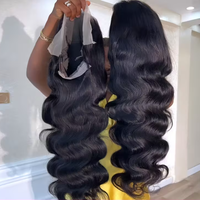 Perruque Lace Front HD sans colle, 100% cheveux humains vierges vietnamiens, ondulations naturelles, longue longueur, sans nœuds, vente en gros