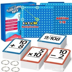 Juguete Educativo Transfronterizo de Matemáticas, Tarjetas de Memoria Flash para Sumas, Restas, Multiplicaciones y Divisiones, Juego de Tarjetas para Niños de 6+ Años - Product Image 5