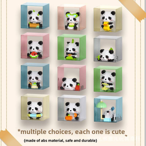 W1508 Série Animaux Micro Blocs <span class=keywords><strong>de</strong></span> Construction <span class=keywords><strong>Mini</strong></span> Briques Panda Puzzle DIY Figurines Jouets Micro Blocs <span class=keywords><strong>de</strong></span> Particules pour Cadeau <span class=keywords><strong>de</strong></span> Noël - Product Image 6
