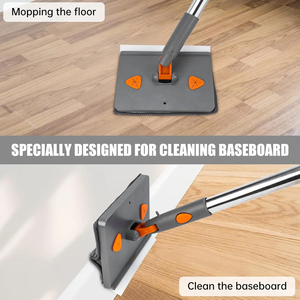 Long Handle Microfiber Chenille Pad <strong>Wall</strong> <strong>Mop</strong> Triangle Wet/Dry Window Hardwood Floor Cleaning Tool for Ceilings Windows <strong>Walls</strong> - Product Image 5