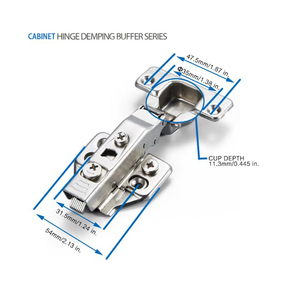 Zuogang Dobradiça 3D Ajustável de Aço Carbono MS com Amortecimento Hidráulico e Fechamento Suave para Móveis de Armário - Product Image 2