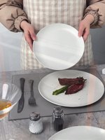 Assiette à dîner en céramique de forme ronde en gros bon marché Offre Spéciale pour restaurant ensembles d'assiettes en grès vaisselle plats et assiettes
