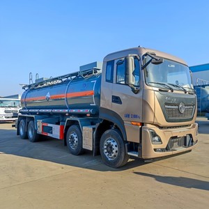 รถบรรทุกถังเคมีสแตนเลส DONGFENG 8x4 ขนาด 20 ลูกบาศก์เมตร สำหรับขนส่งโซดาและกรด  รถบรรทุกถังสำหรับขนส่งของเหลวอุตสาหกรรม - Product Image 6