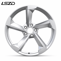 Jantes en alliage LSZD 17 18 19 20 pouces 5x112 pour Mercedes Benz Audi BMW VW 5 branches argentées