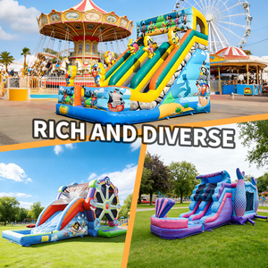 สไลเดอร์น้ำเป่าลมลายโจรสลัดขนาดใหญ่แบบสองเลนพร้อมโลโก้สั่งทำพิเศษสำหรับขาย - Product Image 4