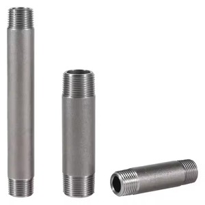 Mamelons de tuyau de filetage ASME B16.11 matériaux de <span class=keywords><strong>plomberie</strong></span> raccords de tuyauterie galvanisés <span class=keywords><strong>en</strong></span> acier à chaud <span class=keywords><strong>mamelon</strong></span> de baril <span class=keywords><strong>en</strong></span> acier au carbone - Product Image 4