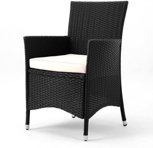 Set da Giardino 7 Pezzi con Sedie e Tavolo per Esterni, Colore <span class=keywords><strong>Nero</strong></span> - Product Image 4