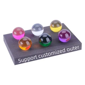 Số Lượng Lớn 40 50Mm Quả Cầu Trong Suốt Nhỏ Trong Suốt Màu Đỏ Trong Mờ Hạt Pha Lê <span class=keywords><strong>Acrylic</strong></span> - Product Image 1