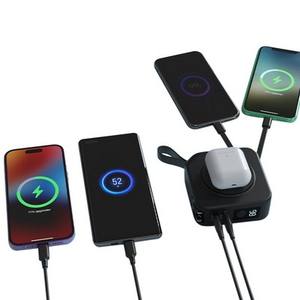 Cargador Rápido PD22.5W Personalizado de Buena Calidad al por Mayor, Banco de Energía Inalámbrico MagSafe de 10000 mAh, Blanco, ABS, Adaptadores Universales para AU, EU, UK, US - Product Image 5