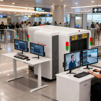 Système de sécurité de scanner de bagages en métal à rayons X AI Intelligent de taille moyenne 650*500mm au prix de gros avec caméra AI avant et arrière