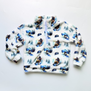 Felpe <span class=keywords><strong>con</strong></span> Mezza <span class=keywords><strong>Zip</strong></span> in Flanella per Bambini <span class=keywords><strong>con</strong></span> Motivi Casuali, Vendita all'Ingrosso, Spedizione Rapida, Unisex, Stampa Cartoon, Logo Personalizzato - Product Image 3