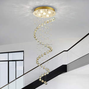 Lámpara de araña Led para escaleras, iluminación Interior creativa moderna de estilo nórdico para ático, Villa - Product Image 4