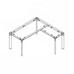 Cadre de bureau à <span class=keywords><strong>hauteur</strong></span> <span class=keywords><strong>réglable</strong></span> assis debout table à chevalet en métal pieds de table photos - Product Image 3