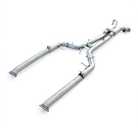 Tuyau avant et section intermédiaire en acier inoxydable 304 pour BMW X3M X4M F97 F98 3.0T S58, longueur égale, soudé TIG, 2019-2024