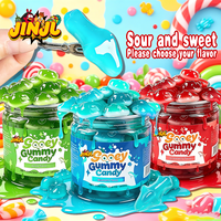 Bonbons Gélifiés Sucrés et Acidulés 450g en Pot Saveur Pomme Myrtille Fraise, Collants et Extensibles, Snacks Gélifiés, Confiserie Virale TikTok
