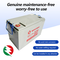 Batterie au plomb-acide 12V 100AH pour véhicules électriques de tourisme/voitures de patrouille ; batterie au plomb-acide 6EVF100, sans entretien, cellule gel