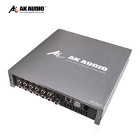 Amplificateur DSP de voiture AK-D24 8x40W RMS, sortie RCA 10 canaux, 24 bits 48kHz, SNR>105dB, USB OTG