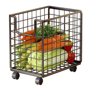 Chariot de rangement de cuisine pliable en acier inoxydable, rectangulaire, pour salon, chambre et salle de bain - Product Image 5