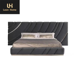 Ultimi mobili da camera da <span class=keywords><strong>letto</strong></span> di lusso italiani testiera grande <span class=keywords><strong>letto</strong></span> <span class=keywords><strong>matrimoniale</strong></span> imbottito in <span class=keywords><strong>tessuto</strong></span> moderno king size - Product Image 6