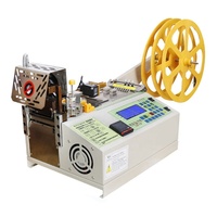 Servomoteur automatique pour ordinateur, couteau chaud et froid, étiquette tfeta, étiquette en satin, couteau droit, machine à découper ruban en tissu