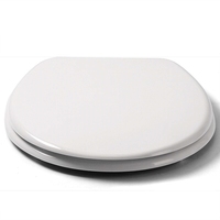 Abattant de toilettes moderne, jetable, économique, en résine d'urée, à fermeture douce, avec fonction de lavage féminin, blanc WONDER WD-805