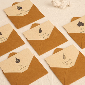 Cartes à jouer en papier artisanal de luxe personnalisées - <span class=keywords><strong>Carte</strong></span> de vœux 'Merci' avec enveloppe pour notes personnalisées - Product Image 1