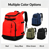 Sac à dos de ski personnalisé ISO9001, 50L, en nylon résistant à l'eau, pour le snowboard et les voyages, avec accessoires pour ski, casque et lunettes