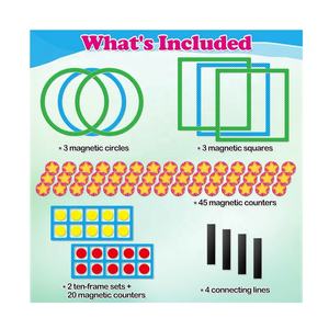 Bonos <span class=keywords><strong>de</strong></span> números magnéticos y juego <span class=keywords><strong>de</strong></span> diez marcos, manipuladores <span class=keywords><strong>de</strong></span> matemáticas para jardín <span class=keywords><strong>de</strong></span> infantes, preescolar, primer grado, Aula imprescindible - Product Image 6