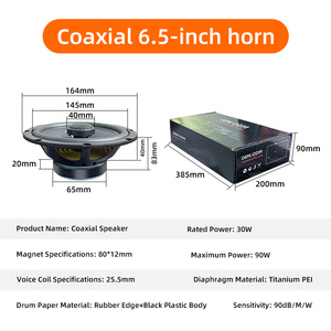 Audio <span class=keywords><strong>de</strong></span> Rango Completo <span class=keywords><strong>para</strong></span> <span class=keywords><strong>Coche</strong></span>, Altavoces <span class=keywords><strong>de</strong></span> 6.5 Pulgadas, Tweeter, Subwoofer <span class=keywords><strong>para</strong></span> <span class=keywords><strong>Coche</strong></span>, Bajos Potentes, <span class=keywords><strong>Equipo</strong></span> <span class=keywords><strong>de</strong></span> Sonido <span class=keywords><strong>de</strong></span> Alta Potencia - Product Image 2