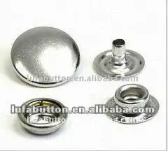 Custom Design Logo Moda Decorativa Cobre Aço Inoxidável Latão Push Prong Press Metal Snap Button para Vestuário