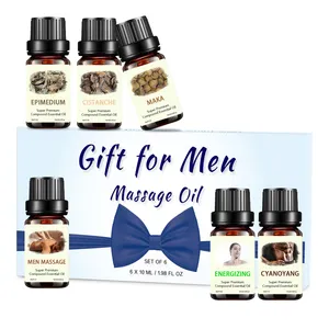 OEM Private Label Body Sample of Massage Health Preservation Set Massage Oil For Couples SPA 60ML