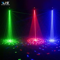 12 Pcs 0.2W SMART DJ Uplight Stage Light 6x18w RGBWA UV 6IN1 Sans Fil DMX LED pour Mariage ou Vacances (Noël & Halloween)
