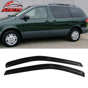 Viseras acrílicas para ventanas, protector solar y deflector de lluvia, juego de 2 piezas, compatible con Toyota Sienna 98-03 - Product Image 1