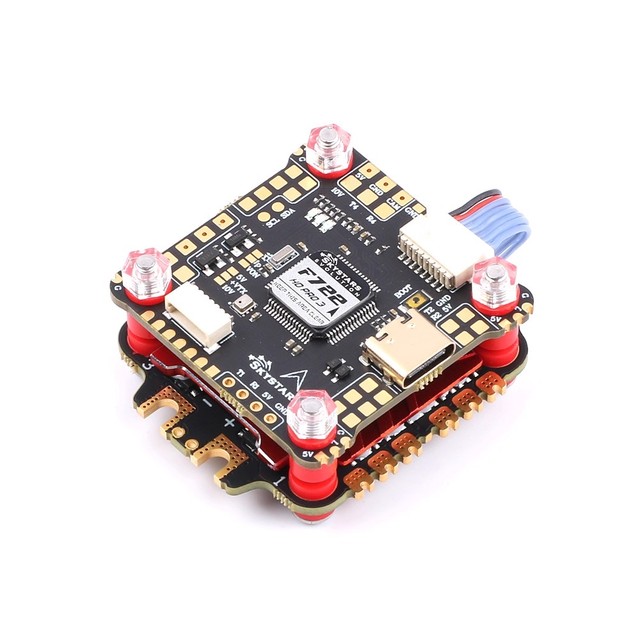 SKYSTARS F7+AM60 60A Stack 4 In1 ESC Speed Controller Flight Controller Fly Tower for Drones