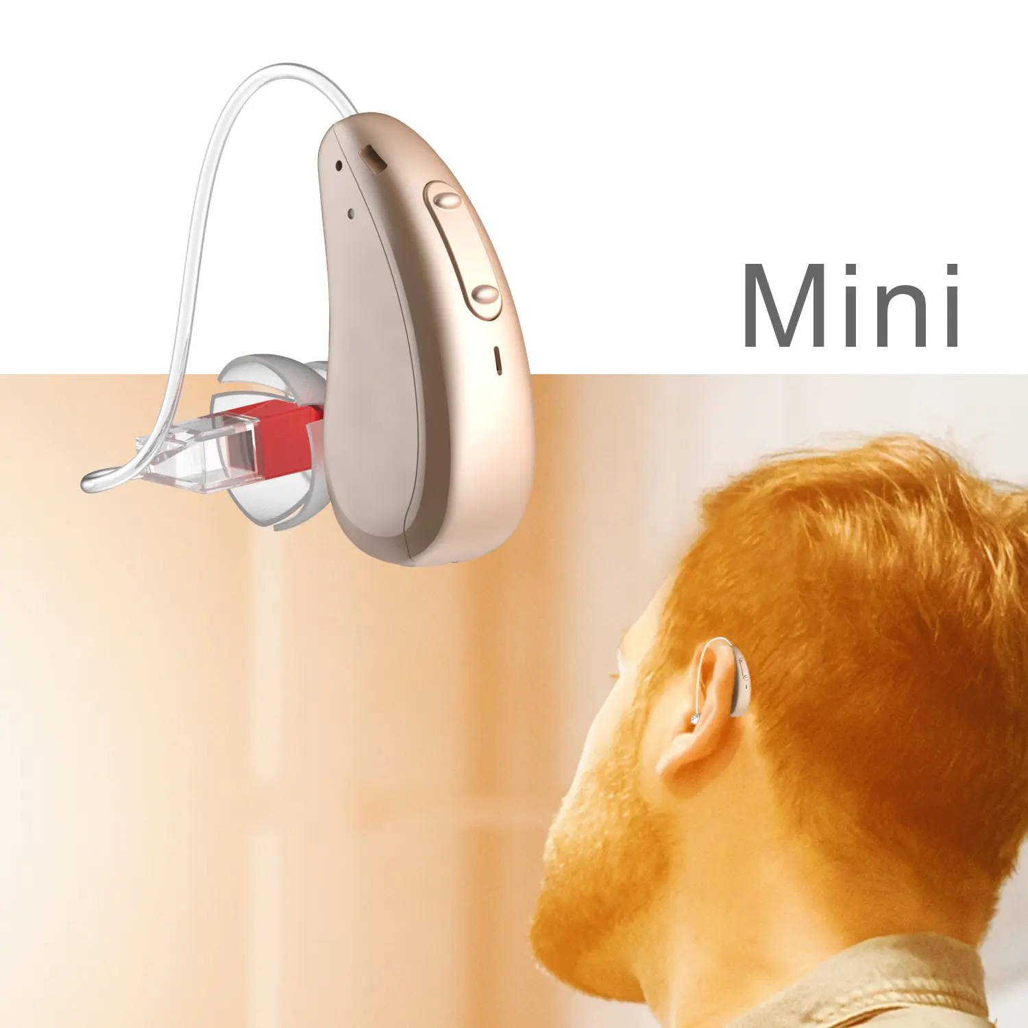 America hot sell 4 channels full digital rechargeable invisible RIC hearing aid