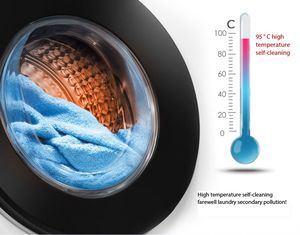 7KG onduleur basse à économie d'énergie 95 degrés haute température cuisson et lavage ménage automatique tambour Machine à laver - Product Image 4