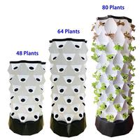 Système de culture hydroponique verticale avec éclairage LED pour la culture de fourrage, irrigation aquaponique, construction en PVC de qualité alimentaire écologique