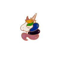 Broche en forme de tête de cheval, série Pégase, motif goutte d'huile, bijoux de corsage, thème ange, fabrication originale en gros